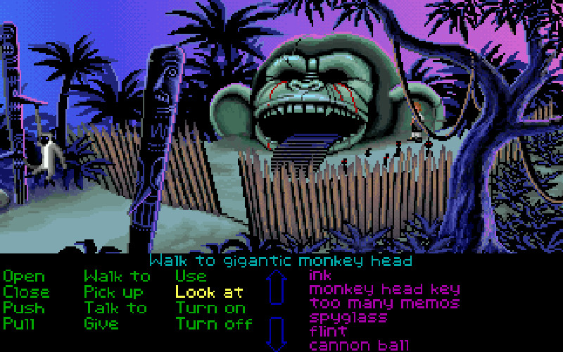 Cena da versão para PC/VGA de The secret of Monkey Island (1990)