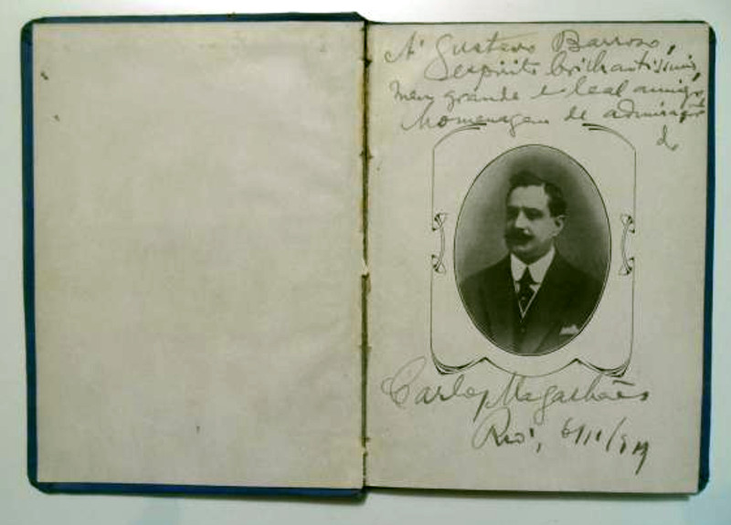 Folha de rosto autografada da primeira edição de Poesias (1919)